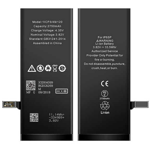 3.82V 2750mAh Rechargeable Li-ion Battery Part for iPhone 6s Plus 5.5-inch