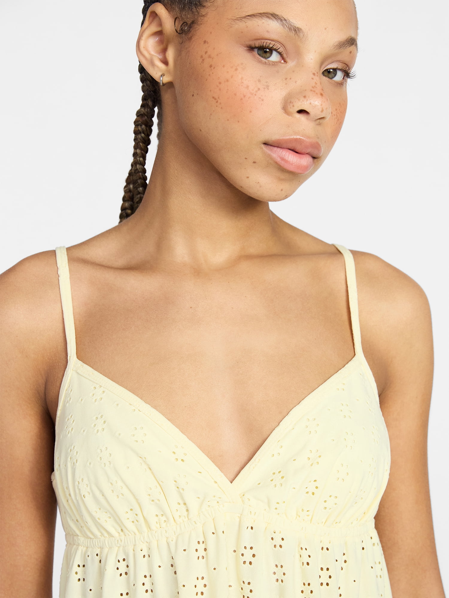 No Boundaries Tiered Cami Sleep Dress, Women's XS-XXL