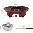 thumbnail image 3 of Electric Fondue Pot Set Chocolate Fondue Kit Temperature Control Detachable Serving Trays & 2 Roasting Forks Gift Set & Date Night Idea. Serve At Movie Night Or Game Night, 3 of 4