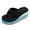 Black, variant on Wedge Flip Flops for Women Rainbow Bottom Platform Beach Shoes Fashion Summer Slipper