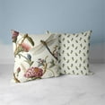 thumbnail image 4 of Fluttering Flora Throw Pillow in Green 20x20, 4 of 5