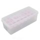 thumbnail image 5 of Bandeja para cubitos de hielo, segura, saludable, fácil de liberar, apilable, 24 cubitos, molde multiusos con tapa para paletas y postres, color rosa, 5 of 14