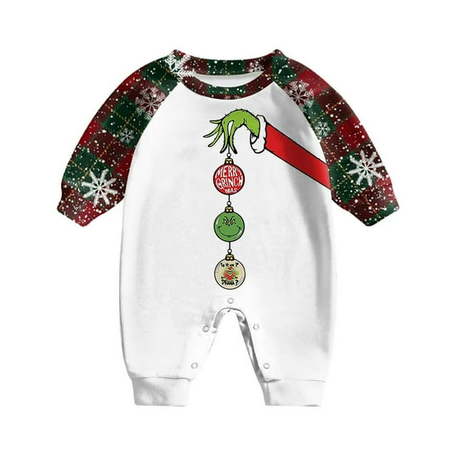 MesaSe Pyjamas Assortis de Noël pour Bébé et Famille Ensembles de Pyjamas des Fêtes Ensembles de PJ Pyjamas pour la Famille