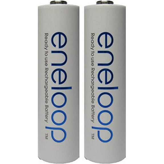 2 Pack Newest Version Panasonic Eneloop 4th Generation AA NiMH Pre-charged 2100 Times Rechargeable Batteries