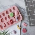 18 Cavity Silicone Easter Bunny Chocolate Mold for Chocolate Candy Jelly DIY Baking Tool