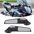 thumbnail image 4 of Espejos de ala lateral de la motocicleta, amortiguador de Aleació de aluminio de Goma de Goma de Goma Espejos de Visión Amplia de Visión Fría Con Luz Led para Bicticleta Deportiva, 4 of 7