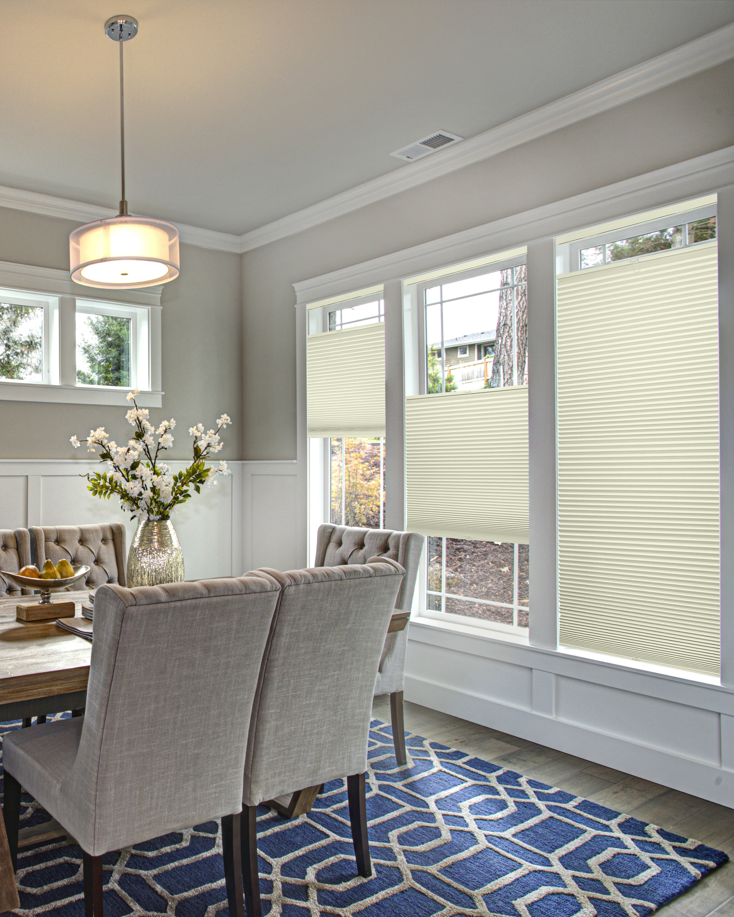Chicology Cordless Top Down Bottom Up Blackout Cellular Shade Neutral White 29.25 in. W x 48 in. L
