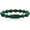 Green, variant on Nine Eyes Dzi Bead Bracelet with Tibetan Mantra Beads, Elastic Buddhist Beaded Bracelet for Men & Women, Green Red Brown Stone Stretch Bracelet for Meditation and Daily Wear