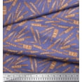 thumbnail image 2 of Soimoi Purple Japan Crepe Satin Fabric Text & Knife Kitchen Fabric Prints By Yard 42 Inch Wide, 2 of 3