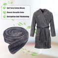 thumbnail image 3 of MODANU Bath Robe Belt Replacement, 67in x 1.6in Replacement Bathrobe Flannel Hotel Thick Waist Belt Soft Pajamas Belt for Men and Women, Grey, 3 of 7