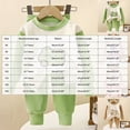thumbnail image 3 of TOWED22 Toddler Baby Boy Clothes 2PCS Fall Winter Long Sleeve Sweatshirt with Pants Set Toddler Cute Print Outfits Size:6-7 Y,Color:Green, 3 of 6