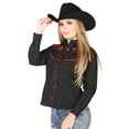 thumbnail image 2 of Womens - Black - Embroidered Shirt 42961, 2 of 3