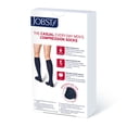 thumbnail image 2 of JOBST forMen Casual Compression Socks, 15-20 mmHg, Knee High, Closed Toe, Black, Large Full Calf, 2 of 4