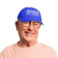 thumbnail image 5 of DALIX Grandpa Est. 2023 Fun Gift Embroidered Dad Hat Cotton Cap in Royal Blue, 5 of 5