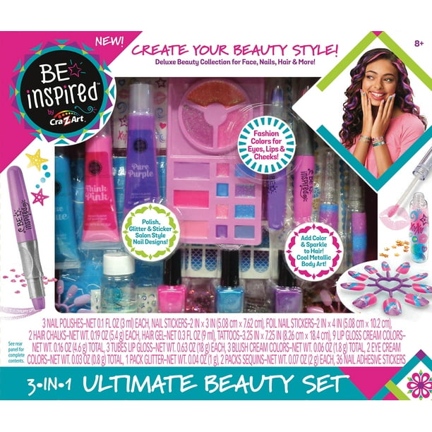 Cra-Z-Art Be Inspired 3-In-1 Ultimate Beauty Set - Walmart.com