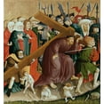 thumbnail image 2 of Multscher, Hans 26x27 White Modern Wood Framed Museum Art Print Titled - Jesus Christ Bearing the Cross, 2 of 4