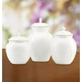 thumbnail image 4 of Lenox Opal Innocence Carved 3-piece Canister Set, White - 826014, 4 of 5