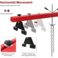 thumbnail image 3 of MaxWorks 50942 Engine Support Bar 1100 Lbs Capacity Engine Transverse Bar Engine Hoist 2 Point Lift Holder Hoist Dual Hooks, Engine Hoist Keeps Engine Stable for Home Garages & Auto Repair Shop, 3 of 3