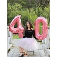 thumbnail image 3 of Globo número 14 rosa de 40 pulgadas para decoración de cumpleaños número 14, 3 of 6