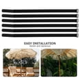 thumbnail image 3 of LOLIPPYY 6 Pcs Sangle de Fixation Légère pour Parasol de Patio Matériau Résistant à l'Usure Ajustable pour Usage Extérieur, 3 of 7