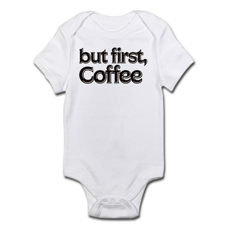 

CafePress - But First Coffee Infant Bodysuit - Baby Light Bodysuit
