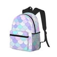 thumbnail image 2 of Fotbe Rainbow Scales Lightweight Casual Laptop Backpack for Men and Women, Daily use Waterproof backpack, Backpack for College, 2 of 8