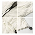 thumbnail image 4 of GrmtClth Men's Multi-Pocket Hooded Utility Jacket, Lightweight Full Zip Up Windbreaker Casual Outerwear with Adjustable Cuffs Sun Protection Clothing White 2XL, 4 of 5