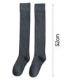 thumbnail image 5 of 2 Pairs Women's Knitted Thigh High Boot Socks over the Knee Warm Extra Long Winter Stockings for Women Girls, 5 of 6