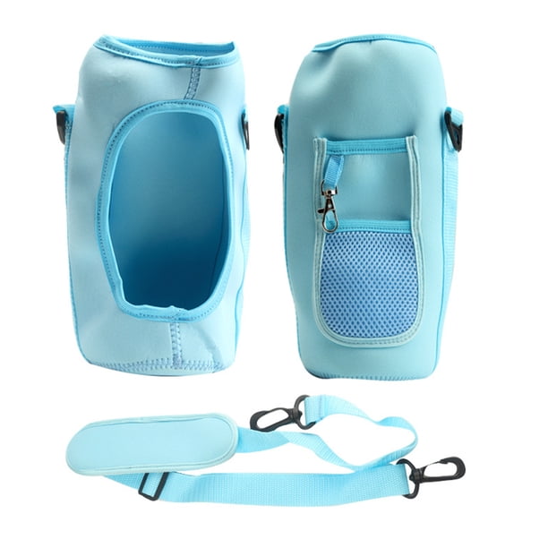 Bolsa Portahervidores Bolsa para botella anticolisión con tapa para taza Keep Warm de 2000 ml con botón de metal (azul) Ndcxsfigh Para Estrenar
