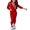 4-Jogger Sets-Red, variant on SELONE Sweat Sets For Women 2 Piece Long Sleeve Jackets Long Sweatpants Hooded Neck Gym Sets Cotton Blend Loose Taper Leg Workout Solid Jogger Lounge Sets Streetwear Fall Wintern Clothes Black