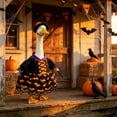 thumbnail image 2 of Hvmvliv Halloween Witch Porch Goose Outfit Set with Hat and Cloak for 23 Inch Lawn Ornament Garden Outdoor Holiday Decor, 2 of 7