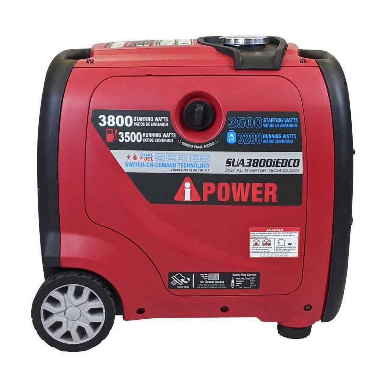 A-IPOWER Dual Fuel Generator SUA3800iED - image 3 of 7