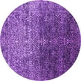 thumbnail image 1 of Ahgly Company Indoor Round Oriental Purple Industrial Area Rugs, 6' Round, 1 of 4
