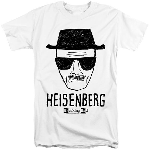 Breaking Bad Heisenberg Unisex Adult Tall T Shirt,Heisenberg, 2X-Large