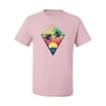 thumbnail image 2 of Wild Bobby, Surfing Van at the Beach Sunset Paradise, Streetwear, Men Graphic Tees, Light Pink, X-Large, 2 of 3