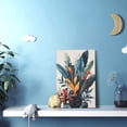 thumbnail image 5 of 12x18 inch Frameless Canvas Painting Bird Of Paradise Flower Potted Plant,Rustic Yard,Fence,Living Room,Bathroom Wall Decor Posters & Prints,For Bird Of Paradise Flower Lovers,Office,Hotels, 5 of 6