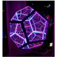thumbnail image 2 of Infinity Dodecahedron-Creative & Cool Infinite Dodecaedro Color Art Light Luz nocturna, Decoración de muebles Lámpara de mesa Lámpara de atmósfera de fiesta, Espacio en espiral LED Luz ajustable, Multicolor brillar Electrónica, 2 of 5