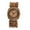 B, variant on Women's Analog Quartz Bohemian Tonneau Watch: Handmade retractable strap decompression beads Arabic numerals and petal-decorated dial