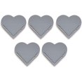 thumbnail image 1 of XYCCA 5Pcs Handcrafted Faux Leather Corner Bookmark Waterproof Soft Mini Vintage Heart-Shaped Page Notebook Accessory-3062, 1 of 5