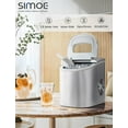 thumbnail image 2 of Portable Compact Electric Ice Maker, Countertop Ice Making Machine w/Easy Operated Panel, Quiet Running & Energy Efficient, 2 of 8