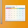 thumbnail image 3 of Magnetic Calendar for Refrigerator, Fridge Calendar Runs From January 2024 Until June 2025, 18 Monthly Calendar, 3 of 5