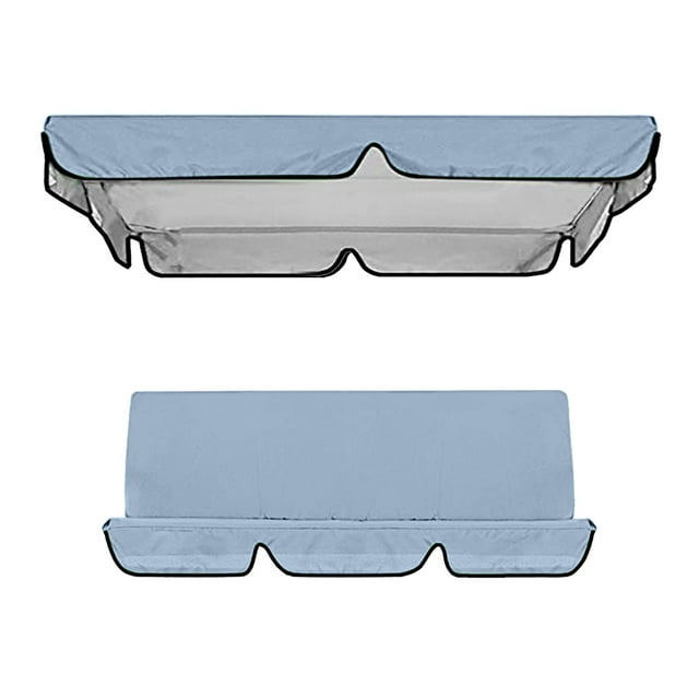 GGdda Folding Chairs for Outside Courtyard Cloth Cover Swing Ceiling Replacement Awning Outdoor Rain Cover Patio & Garden Step Stool Foldable 11.8*7.9*2.4Inch (Clearance) 210D Waterproof Silve