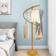 thumbnail image 4 of 1.8m Height Rotating Clothing Rack, Assembly Required, Gold Color, Fits Homes, Boutiques to Hang Clothes and Use as Drying Rack, 4 of 9