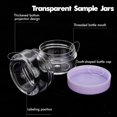 thumbnail image 2 of 3 Gram Sample Containers with Lids, 100 Count Tiny Sample Jars, Empty Lip Balm Containers, Mini Cosmetic Containers with Lids, Makeup Travel Containers with Labels, Mini Disposable Spatulas, 2 of 8