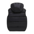 thumbnail image 3 of Kiijoy Toddler Boys Puffer Vest Solid Color Sleeveless Hooded Jacket, Sizes 4-5, 3 of 7