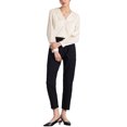 thumbnail image 2 of INSPIRE CHIC Women's V Neck Pleated Button Long Sleeve Casual Work Blouse Shirt, 2 of 5