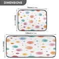 thumbnail image 3 of 2-Piece Kitchen Rugs Set Non-Slip Mats Carpet Floor for Kitchen, Bathroom (19.7"x27.6" & 19.7"x47.2") Small Watercolor Splashes and Dots, 3 of 7