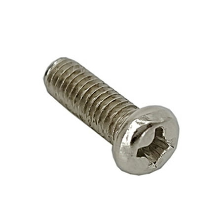 

FixtureDisplays® 100PK M3 X 12mm Pitch 0.5mm Round Head Metric Screw Phillips Drive Carbon Steel Nickel Plated Cross Recessed 304477