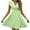 Z71-Green Dress, variant on Staron Green Womens Summer Dress Clearance Under $10 Wrap V Neck Ruffle Sleeve Elastic Waist A-Line Dress Striped Flowy Mini Sundresses Party Beach Dresses XXL