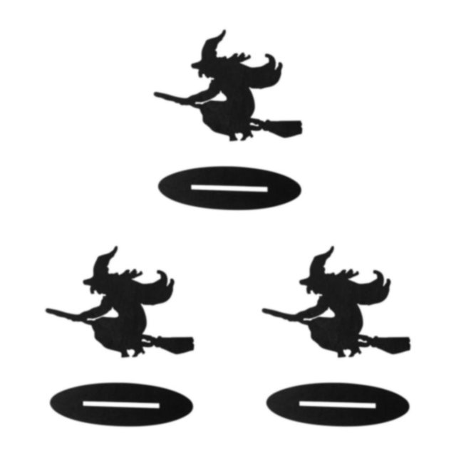 Maytalsory 1/2/3/5 Unique New Halloween Black Riding Witch - Exquisite Workmanship Fashionable And Festive Making Broom Witch 3PCS